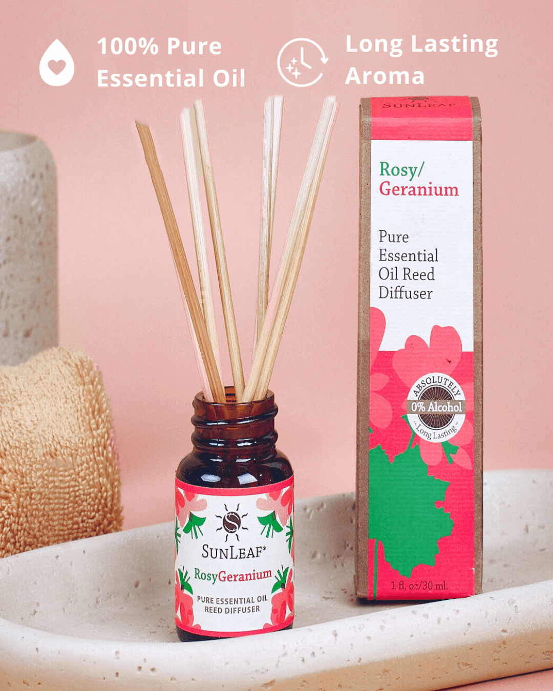 Rosy Geranium Reed Diffuser 1oz