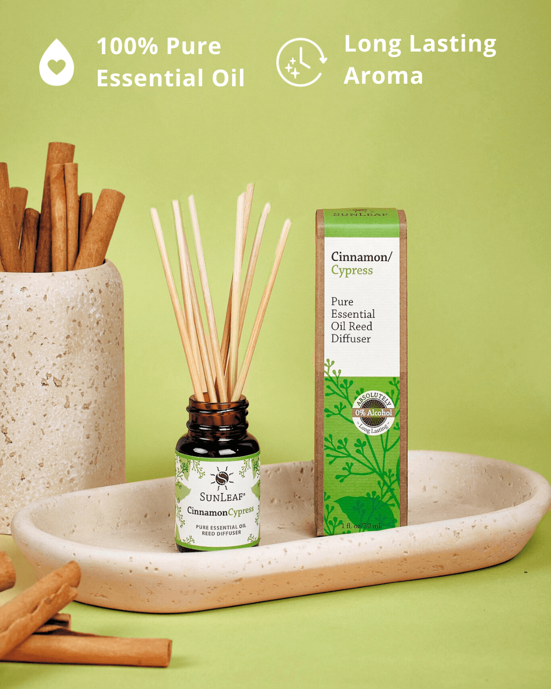 Cinnamon Cypress Reed Diffuser 1oz