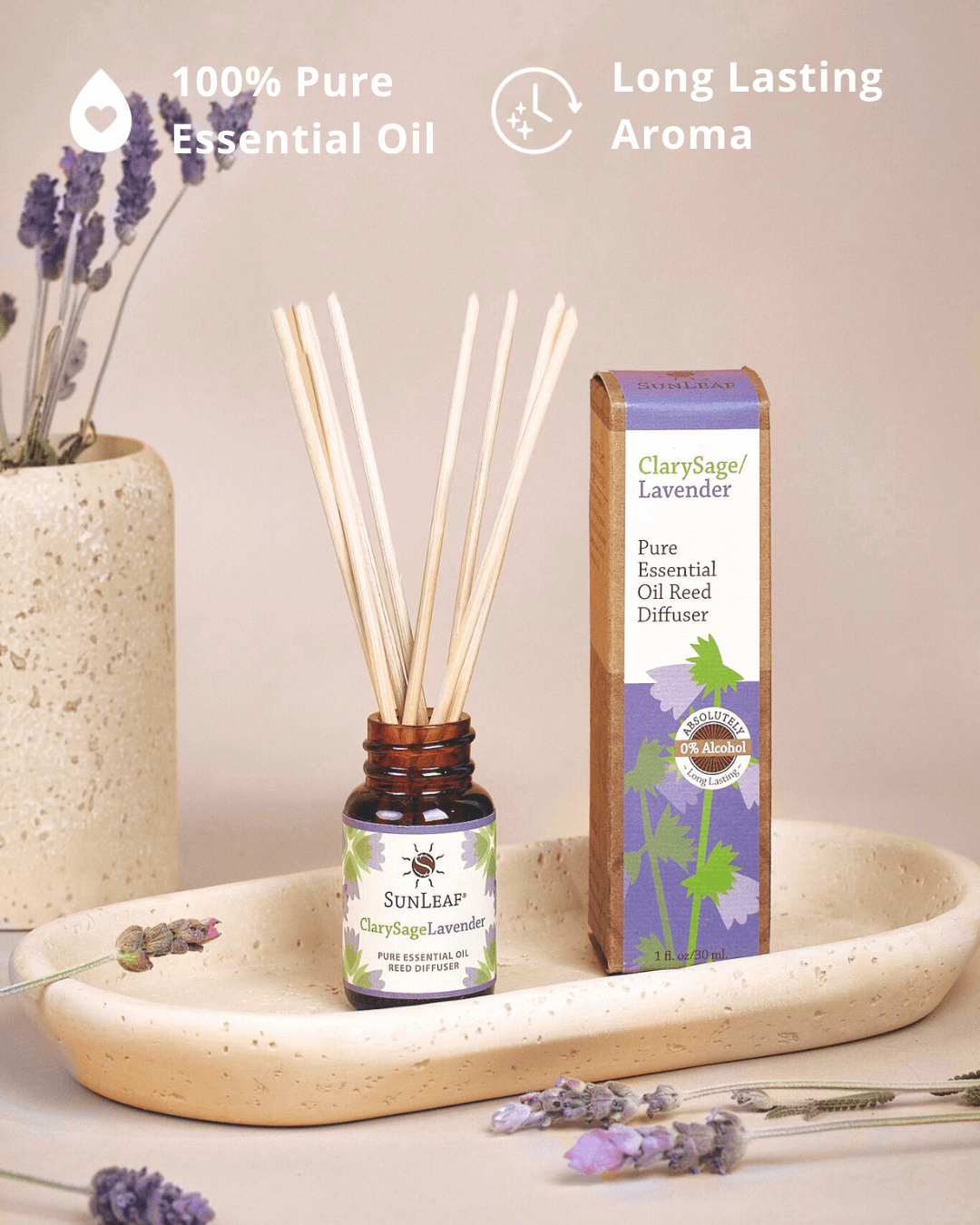 ClarySage Lavender Reed Diffuser 1oz