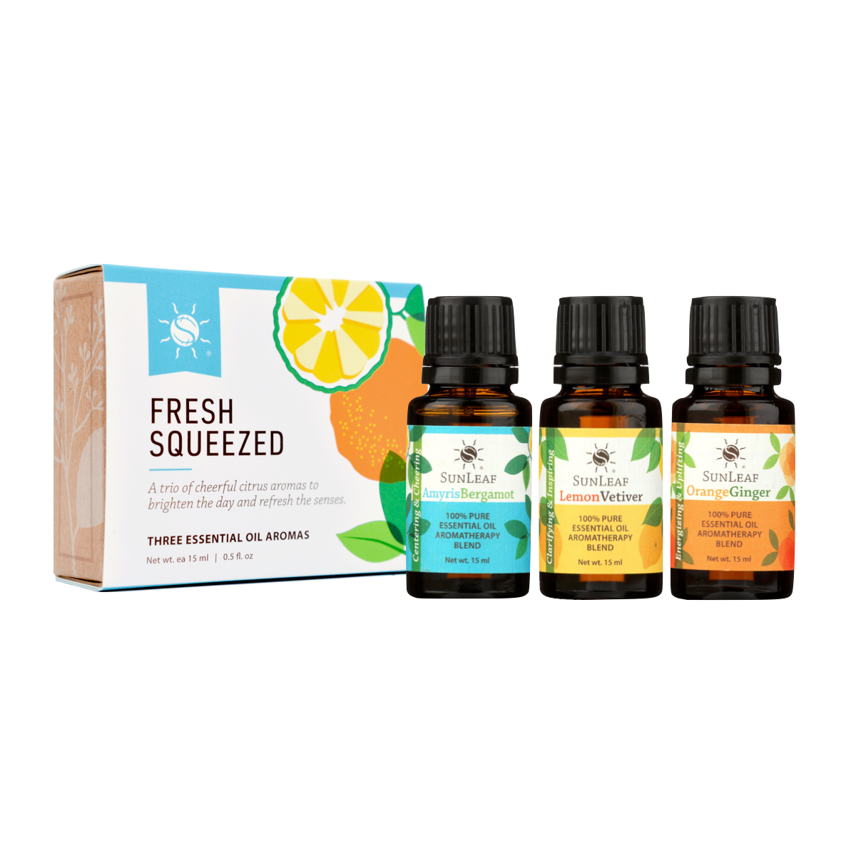 Fresh Squeezed Essential Oil Aroma Trio – SunLeaf®